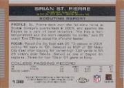 2003 Topps Draft Picks and Prospects Chrome #138 Brian St.Pierre back image