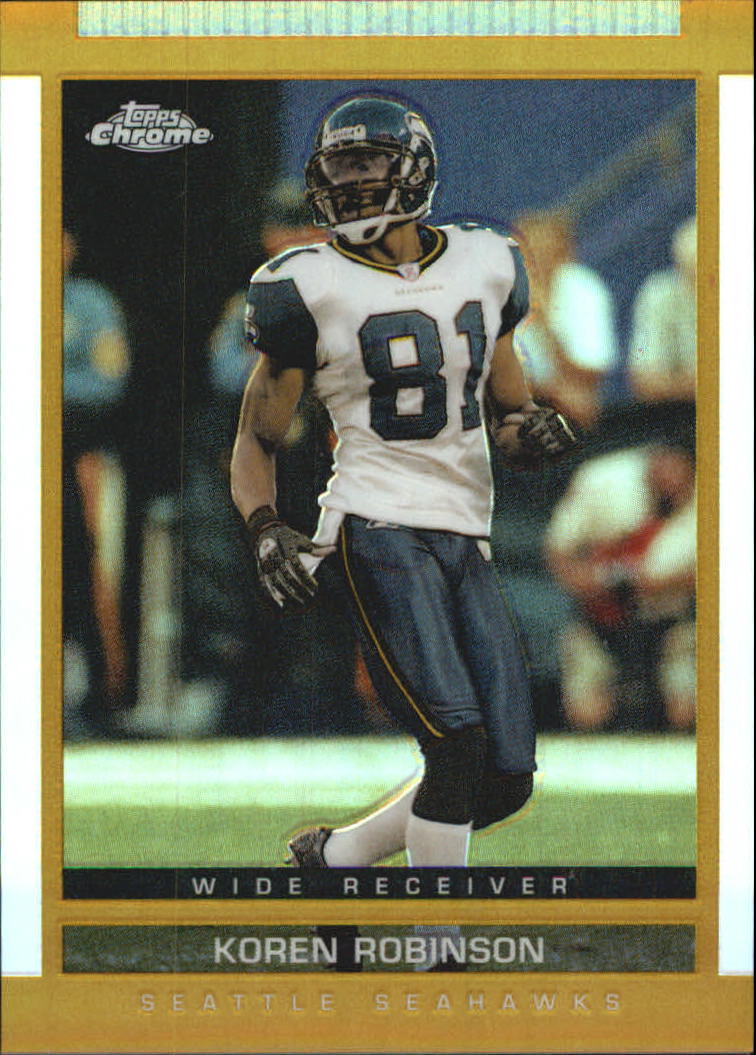 2003 Topps Draft Picks and Prospects Chrome Gold Refractors #104 Koren Robinson