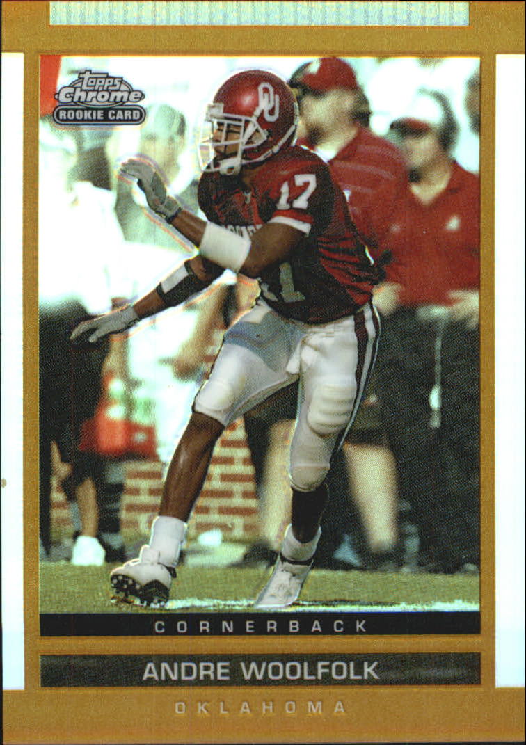 2003 Topps Draft Picks and Prospects Chrome Gold Refractors #155 Andre Woolfolk