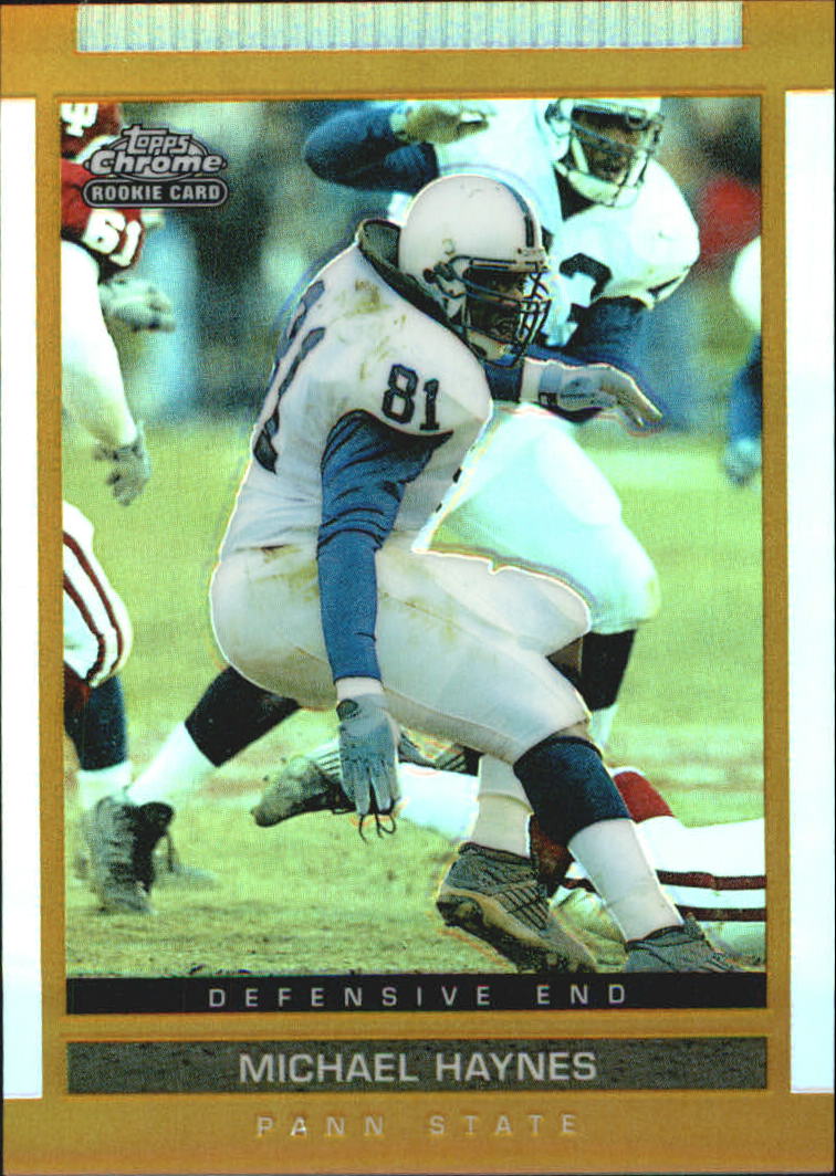 2003 Topps Draft Picks and Prospects Chrome Gold Refractors #162 Michael Haynes