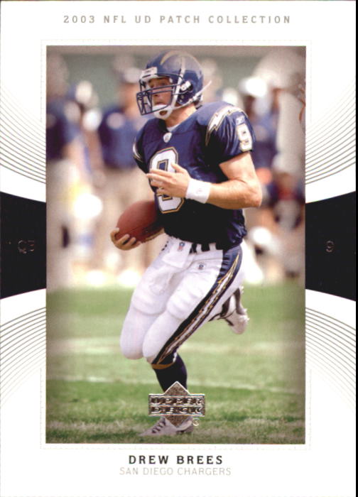 2003 UD Patch Collection #9 Drew Brees