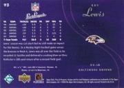 2003 Upper Deck Pros and Prospects #93 Ray Lewis SP back image