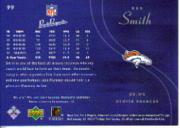 2003 Upper Deck Pros and Prospects #99 Rod Smith SP back image