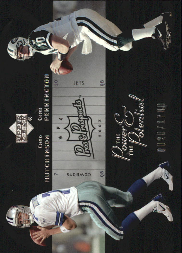 2003 Upper Deck Pros and Prospects The Power and the Potential #PP27 Chad Hutchinson/Chad Pennington
