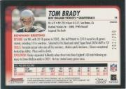 2003 Bowman Chrome Xfractors #14 Tom Brady back image