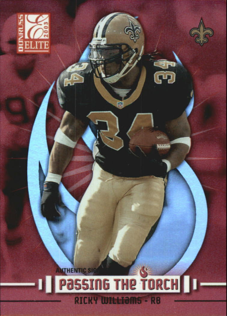 2003 Donruss Elite Passing the Torch #PT10 Ricky Williams