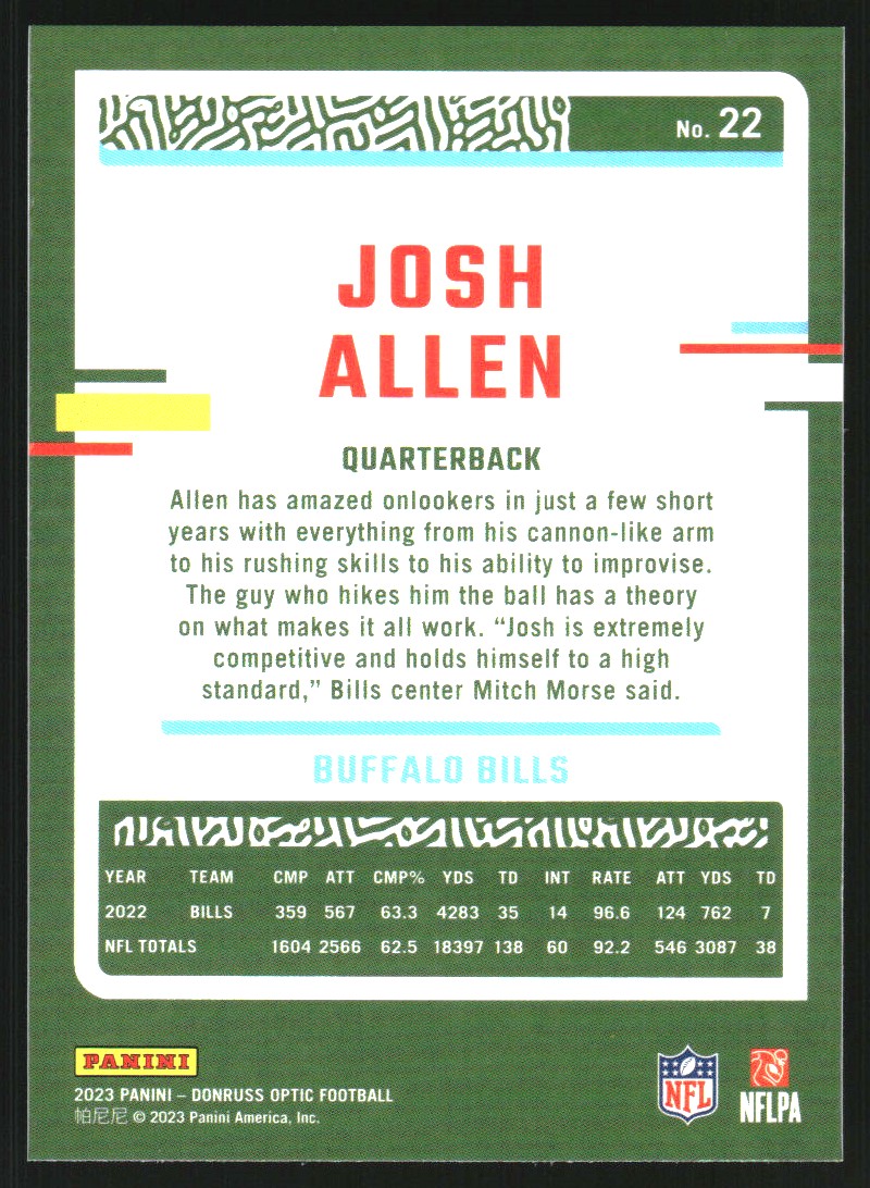 Sports Card Back