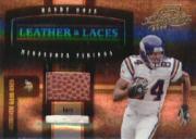 2004 Absolute Memorabilia Leather and Laces Combos #LL17 Randy Moss