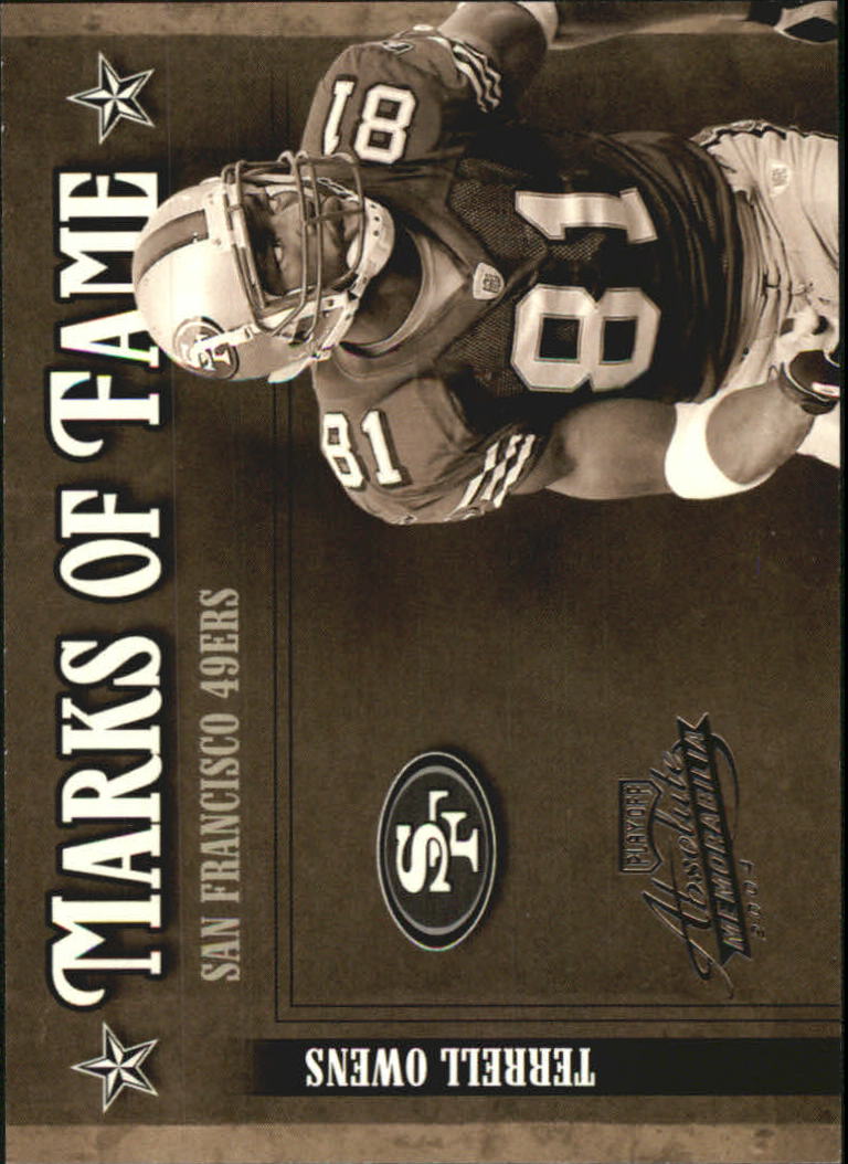 2004 Absolute Memorabilia Marks of Fame #MOF23 Terrell Owens