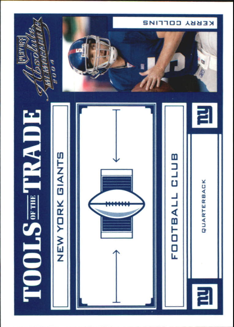 2004 Absolute Memorabilia Tools of the Trade #TT47 Kerry Collins