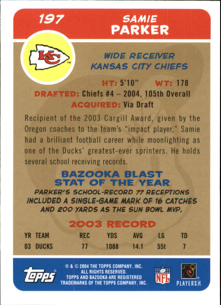 B4561- 2004 Bazooka Assorted Football Cards -You Pick- 15+ FREE US SHIP - Bild 10 von 449