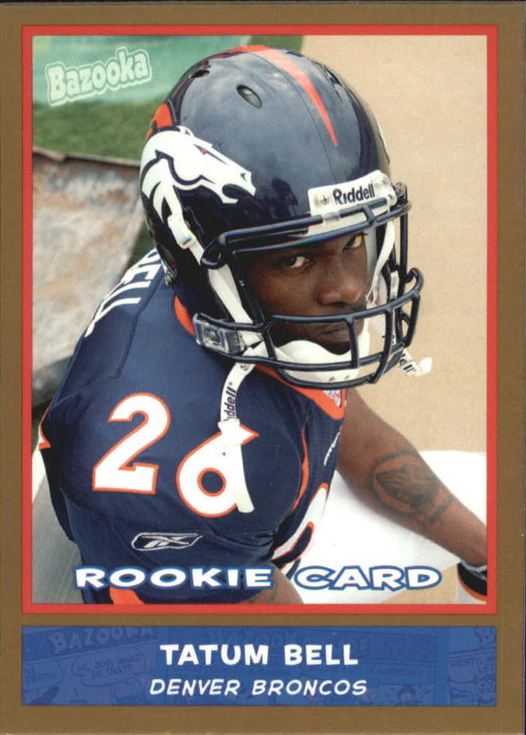 Tatum Bell signed DENVER BRONCOS card ROOKIE