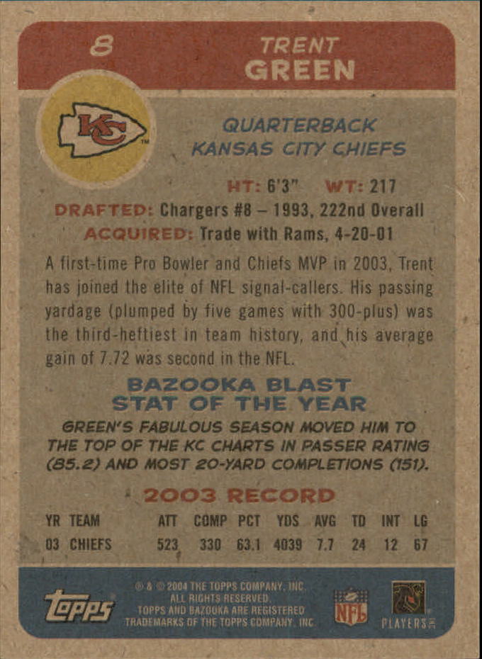 B4561- 2004 Bazooka Assorted Football Cards -You Pick- 15+ FREE US SHIP - Bild 26 von 449
