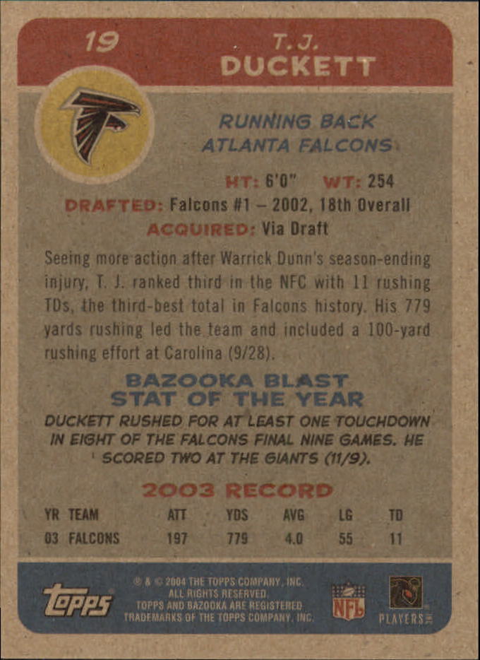 B4561- 2004 Bazooka Assorted Football Cards -You Pick- 15+ FREE US SHIP - Bild 48 von 449