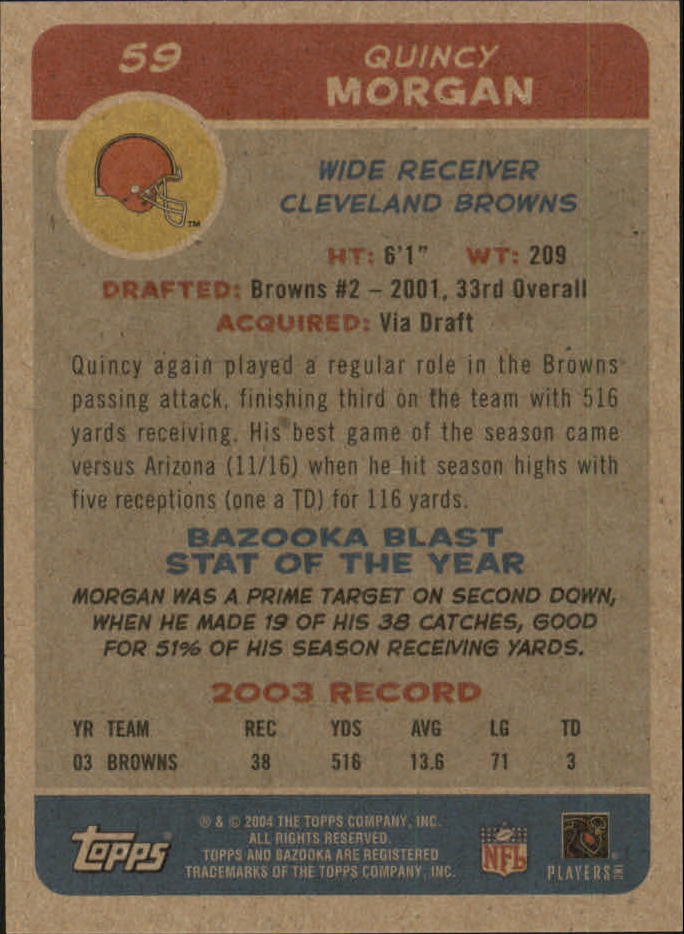 B4561- 2004 Bazooka Assorted Football Cards -You Pick- 15+ FREE US SHIP - Bild 128 von 449