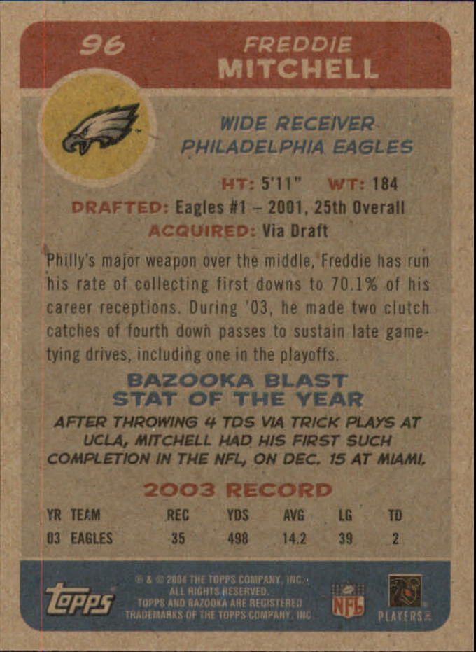 B4561- 2004 Bazooka Assorted Football Cards -You Pick- 15+ FREE US SHIP - Bild 200 von 449