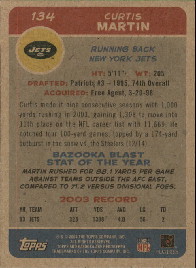 B4561- 2004 Bazooka Assorted Football Cards -You Pick- 15+ FREE US SHIP - Bild 276 von 449