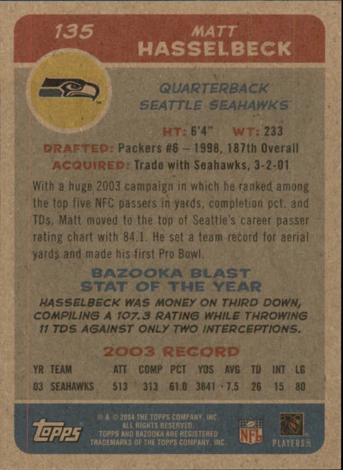 B4561- 2004 Bazooka Assorted Football Cards -You Pick- 15+ FREE US SHIP - Bild 278 von 449
