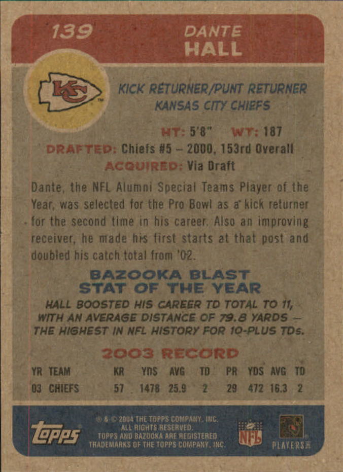 B4561- 2004 Bazooka Assorted Football Cards -You Pick- 15+ FREE US SHIP - Bild 286 von 449