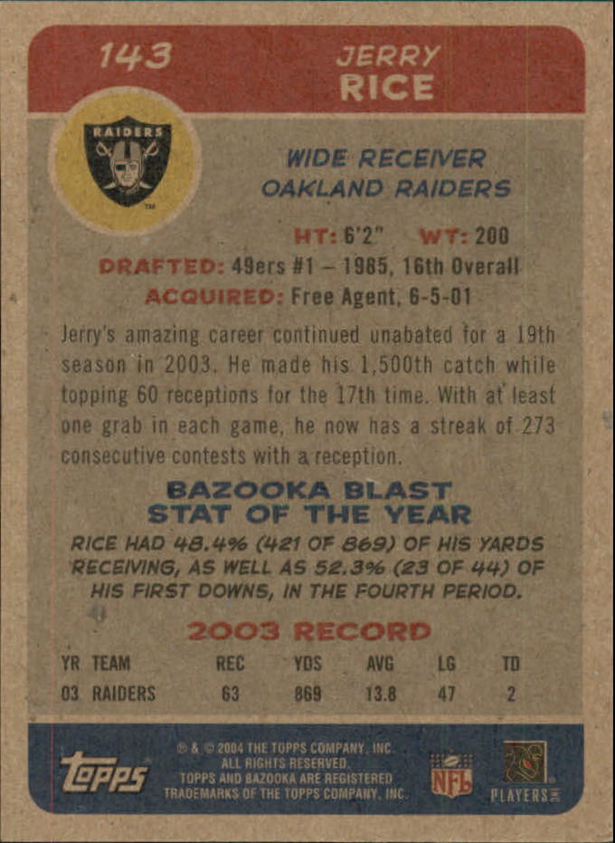 B4561- 2004 Bazooka Assorted Football Cards -You Pick- 15+ FREE US SHIP - Bild 294 von 449