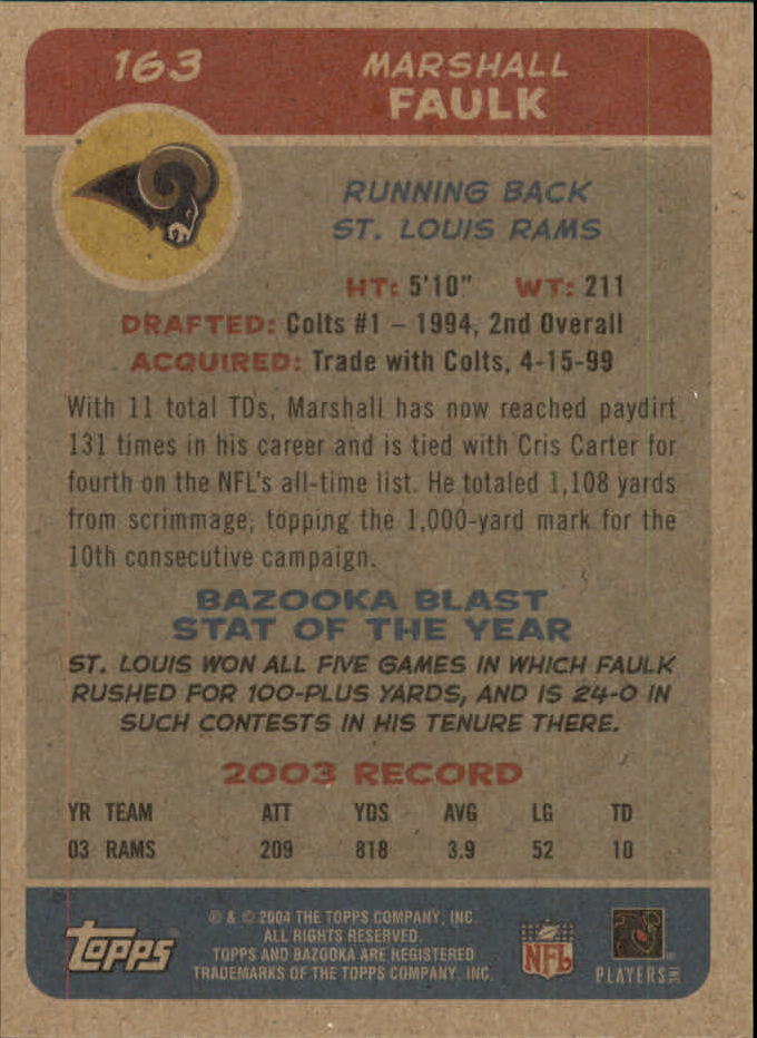 B4561- 2004 Bazooka Assorted Football Cards -You Pick- 15+ FREE US SHIP - Bild 334 von 449