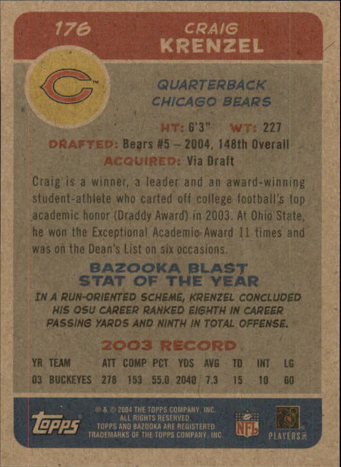 Sports Card Back