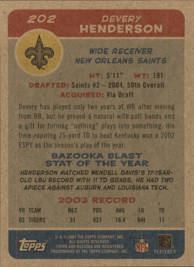 B4561- 2004 Bazooka Assorted Football Cards -You Pick- 15+ FREE US SHIP - Bild 410 von 449