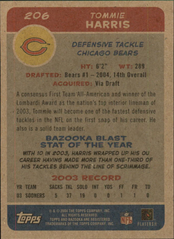 B4561- 2004 Bazooka Assorted Football Cards -You Pick- 15+ FREE US SHIP - Bild 418 von 449