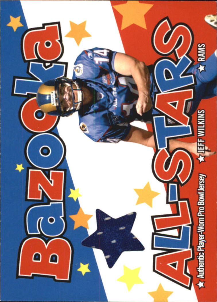 2004 Bazooka All-Stars Jerseys #BASJW Jeff Wilkins