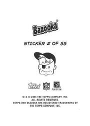 2004 Bazooka Stickers #2 Jevon Kearse/Julius Peppers/Dwight Freeney/Michael Strahan back image