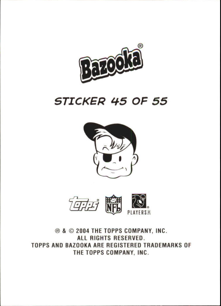 2004 Bazooka Stickers #45 Eli Manning/Philip Rivers/Ben Roethlisberger/J.P. Losman back image