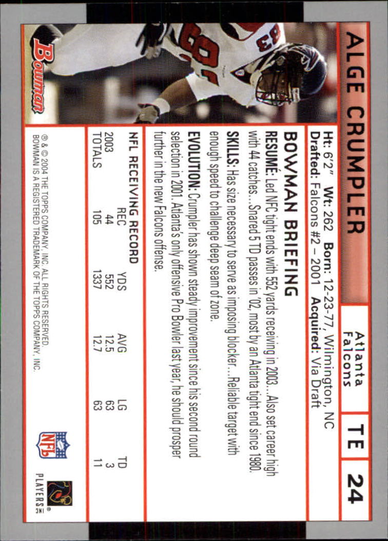 B5102- 2004 Bowman Football Cards 1-200 + Inserts -You Pick- 15+ FREE US SHIP - Picture 3 of 204
