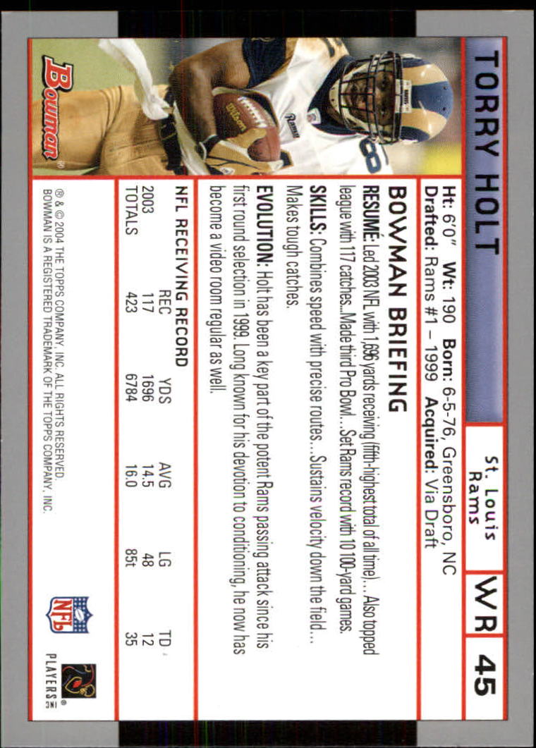 B5102- 2004 Bowman Football Cards 1-200 + Inserts -You Pick- 15+ FREE US SHIP - Picture 7 of 204