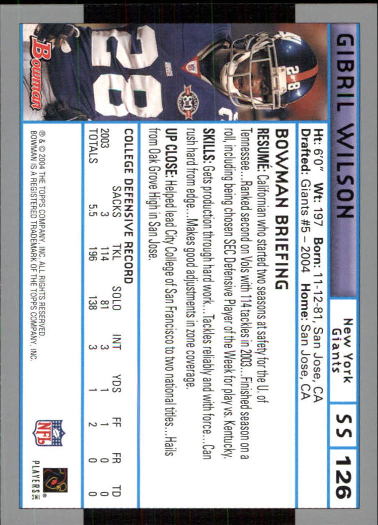 B5102- 2004 Bowman Football Cards 1-200 + Inserts -You Pick- 15+ FREE US SHIP - Picture 29 of 204