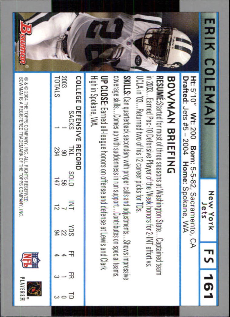 B5102- 2004 Bowman Football Cards 1-200 + Inserts -You Pick- 15+ FREE US SHIP - Picture 71 of 204