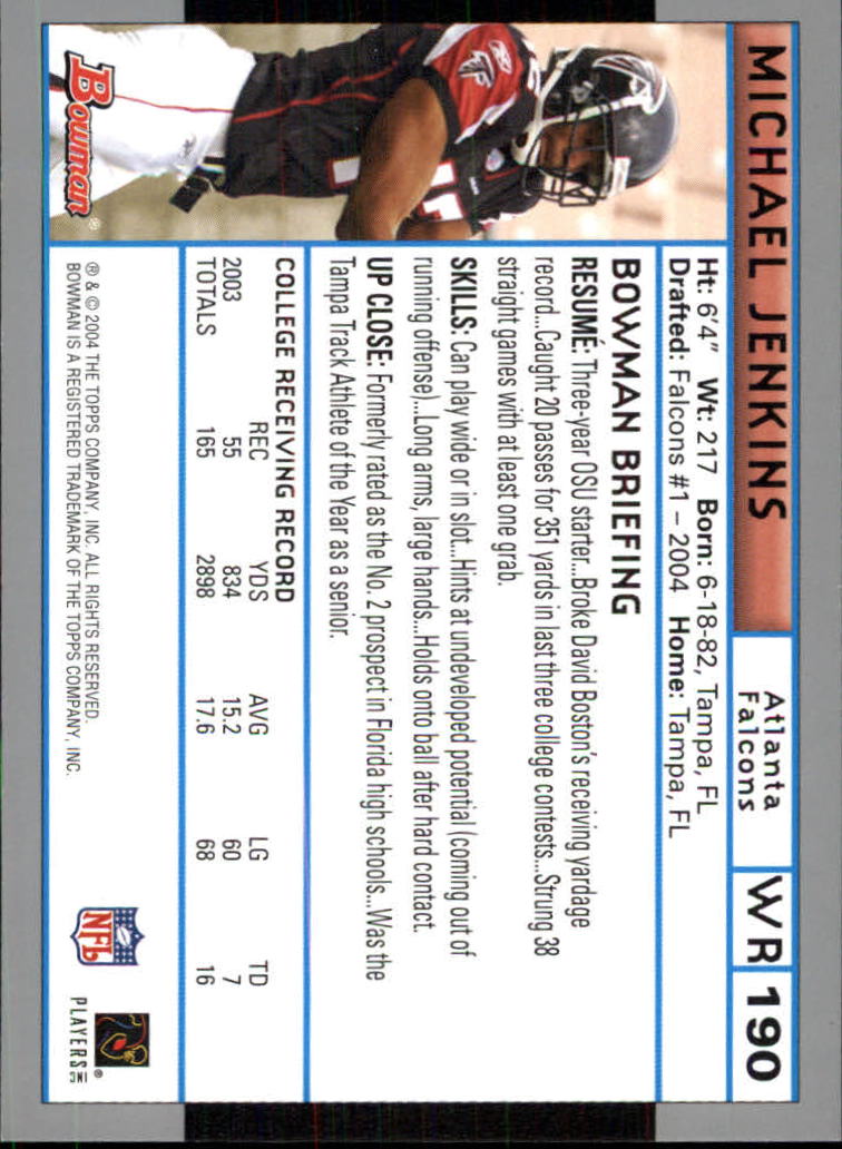 B5102- 2004 Bowman Football Cards 1-200 + Inserts -You Pick- 15+ FREE US SHIP - Picture 97 of 204
