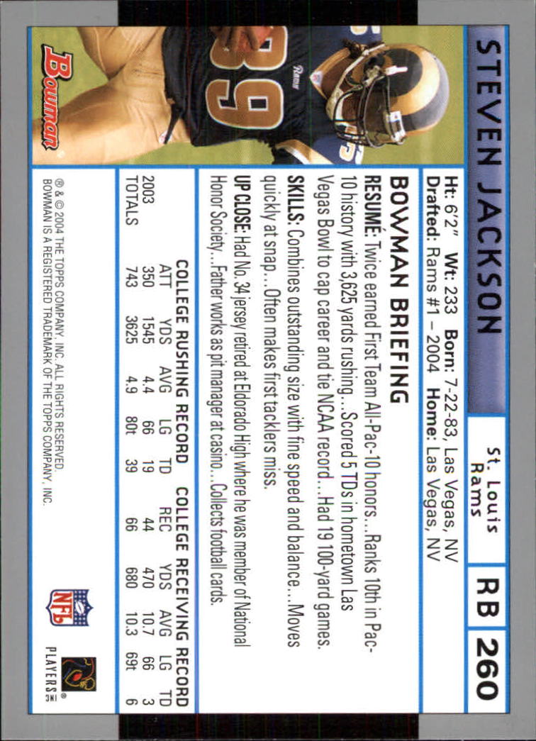 B5102- 2004 Bowman Football Cards 1-200 + Inserts -You Pick- 15+ FREE US SHIP - Picture 165 of 204