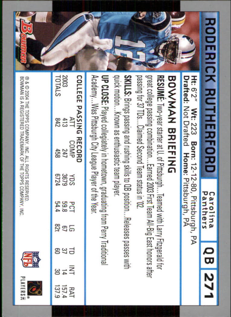 B5102- 2004 Bowman Football Cards 1-200 + Inserts -You Pick- 15+ FREE US SHIP - Picture 177 of 204
