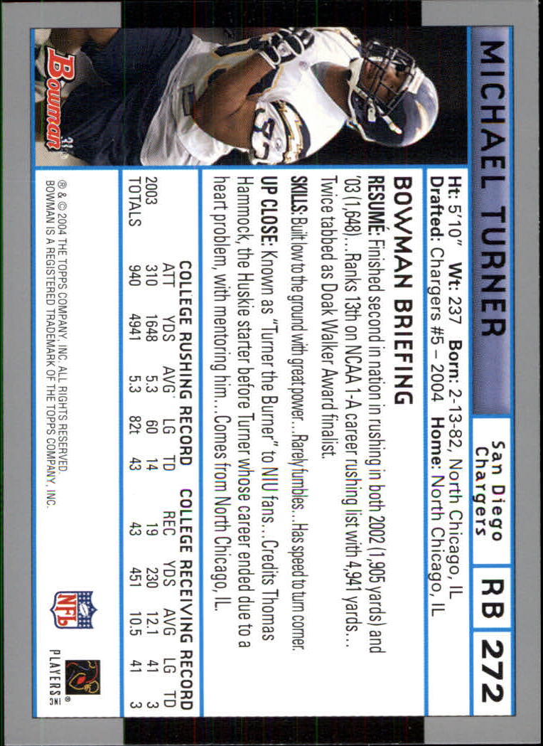 B5102- 2004 Bowman Football Cards 1-200 + Inserts -You Pick- 15+ FREE US SHIP - Picture 179 of 204