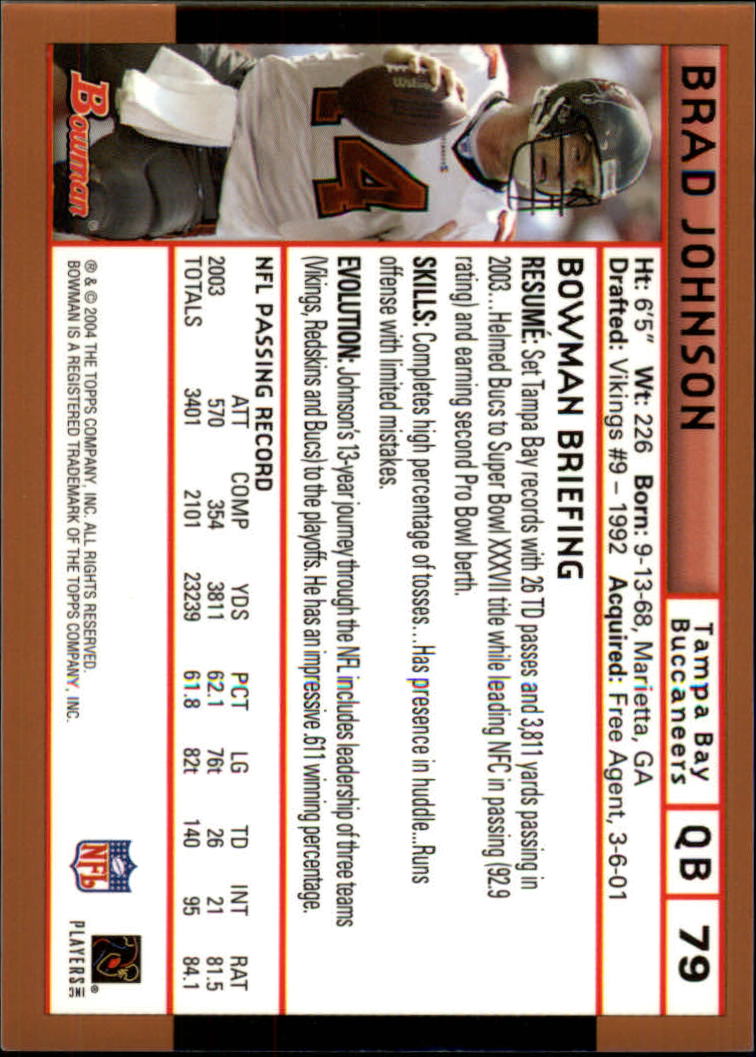 B5102- 2004 Bowman Football Cards 1-200 + Inserts -You Pick- 15+ FREE US SHIP - Picture 196 of 204