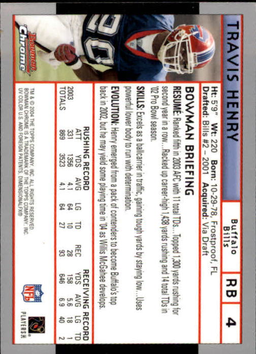 2004 Bowman Chrome Football (Pick Card From List) C128 12-24 - Picture 7 of 209