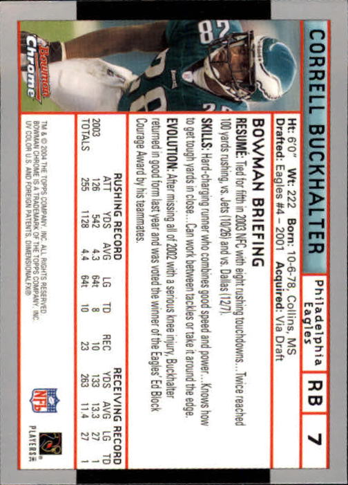 2004 Bowman Chrome Football (Pick Card From List) C128 12-24 - Picture 13 of 209