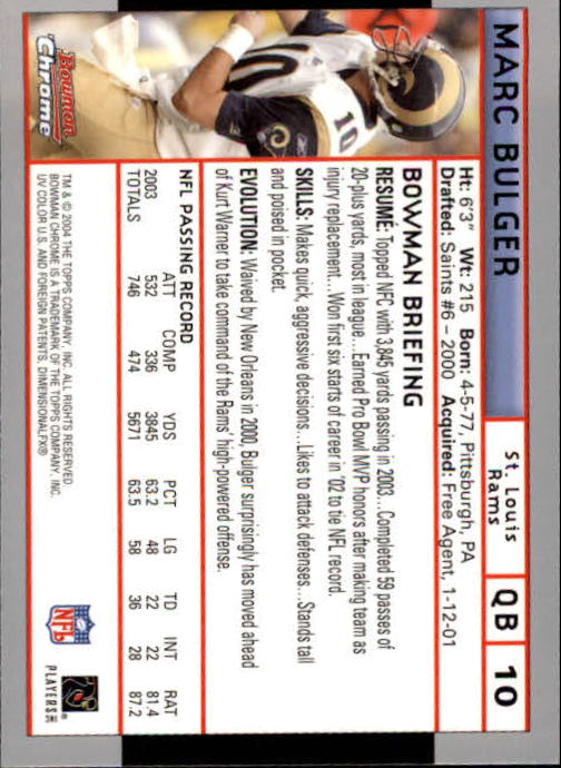 2004 Bowman Chrome Football (Pick Card From List) C128 12-24 - Picture 19 of 209
