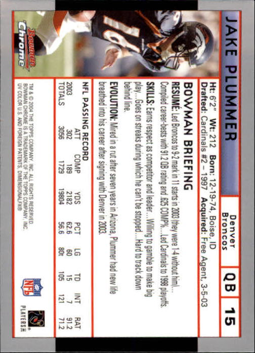 2004 Bowman Chrome Football (Pick Card From List) C128 12-24 - Picture 29 of 209