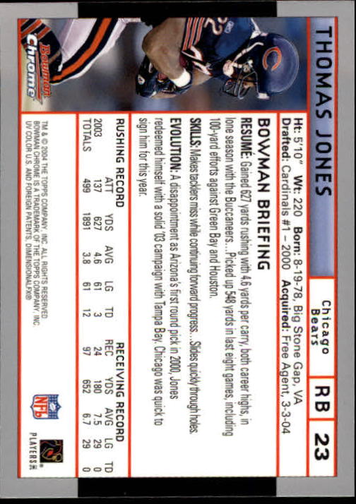 2004 Bowman Chrome Football (Pick Card From List) C128 12-24 - Picture 45 of 209