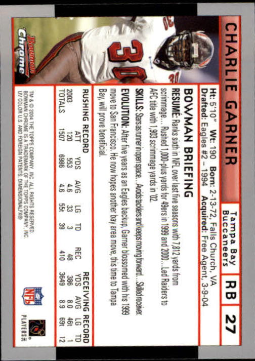 2004 Bowman Chrome Football (Pick Card From List) C128 12-24 - Picture 53 of 209