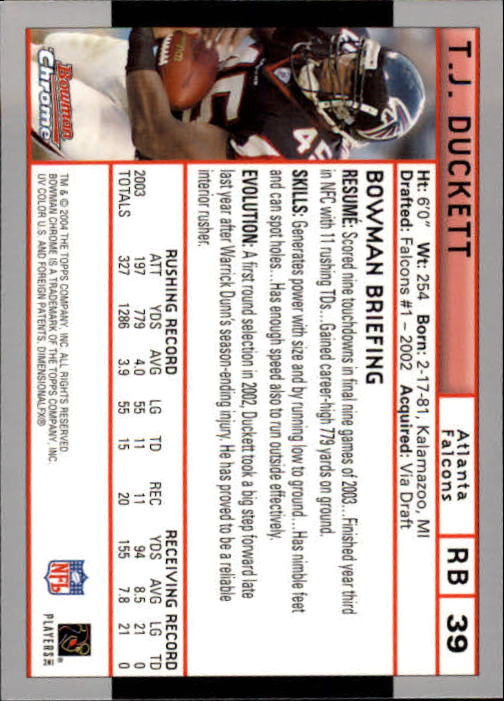 2004 Bowman Chrome Football (Pick Card From List) C128 12-24 - Picture 75 of 209