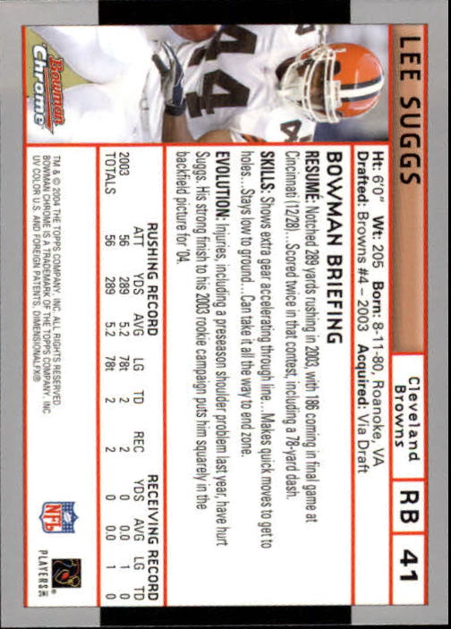 2004 Bowman Chrome Football (Pick Card From List) C128 12-24 - Picture 79 of 209