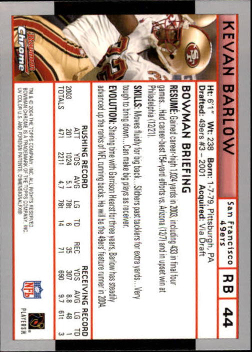 2004 Bowman Chrome Football (Pick Card From List) C128 12-24 - Picture 85 of 209
