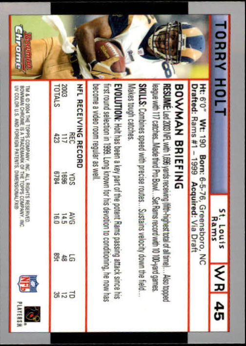 2004 Bowman Chrome Football (Pick Card From List) C128 12-24 - Picture 87 of 209